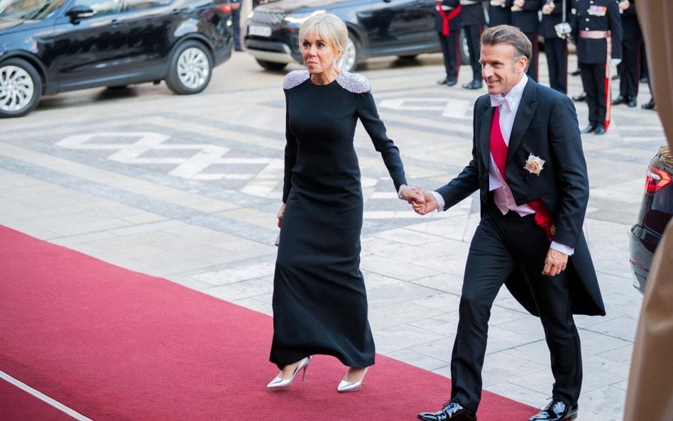 Prezydent Francji i jego żona Brigitte Macron