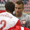 Sebastian Boenisch ma 23 lata, na co dzień gra w Werderze Brema. Na zdjęciu z Arturem Borucem
