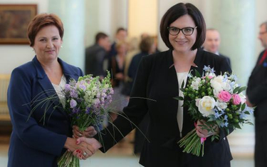 Zmiana warty w Kancelarii Prezydenta. Halina Szymańska (z lewej) zastąpi Małgorzatę Sadurską