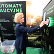 Automaty kaucyjne prezentowane podcza XXIV Targów Ochrony Środowiska i Gospodarki Odpadami Ekotech n