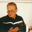 Czesław Miłosz w redakcji "Rzeczpospolitej", maj 1996 r.
