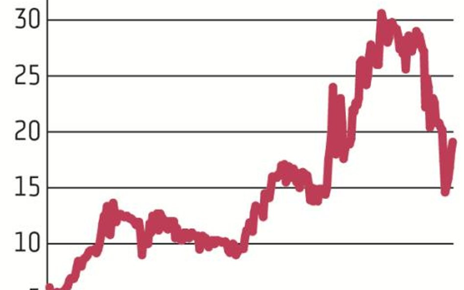 Od połowy 2018 r. notowania spółki poruszają się w trendzie wzrostowym, choć w ostatnich tygodniach 