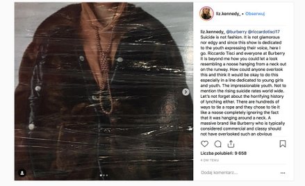 Burberry przeprasza za bluzy z pętlami na szyi