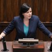 Działaczka Pro-life Kaja Godek na sali obrad Sejmu w Warszawie