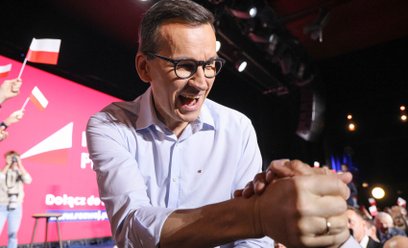 Były premier Mateusz Morawiecki podczas wystąpienia programowego „Plan dla Polski” w ramach Konwencj