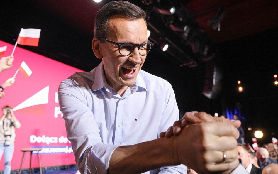 Były premier Mateusz Morawiecki podczas wystąpienia programowego „Plan dla Polski” w ramach Konwencj