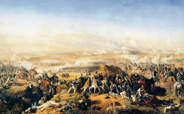 Atak francuskiej jazdy na flesze Bagrationa, fragment panoramy „Bitwa pod Borodino” Frantsa Roubauld