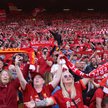 Kibice Liverpoolu na meczu z Tottenhamem