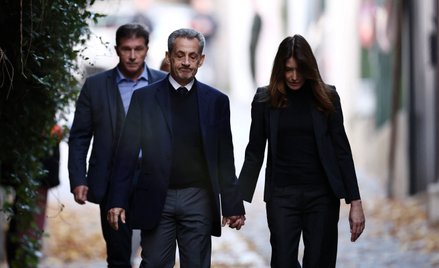 Nicolas Sarkozy i jego żona Carla Bruni-Sarkozy