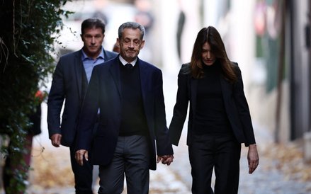Nicolas Sarkozy i jego żona Carla Bruni-Sarkozy
