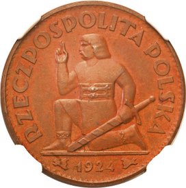 Moneta z 1924 roku ma cenę 8 tys. zł .