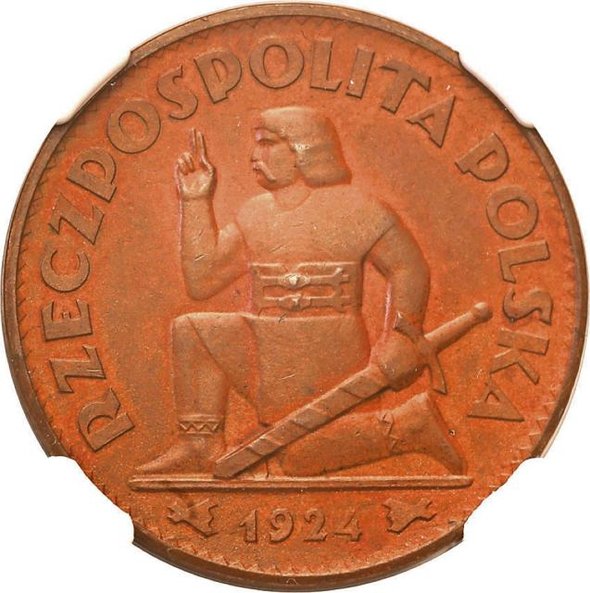 Moneta z 1924 roku ma cenę 8 tys. zł .