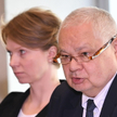 Prezes NBP Adam Glapiński (P) oraz wiceprezes NBP Marta Kightley (L)