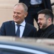 Premier Donald Tusk  i prezydent Ukrainy Wołodymyr Zełenski  podczas spotkania w Lublinie, 29 lipca