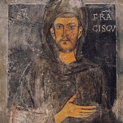 Najstarszy wizerunek św. Franciszka z Asyżu – na fresku wykonanym w latach 1228–1229 w Sacro Speco (