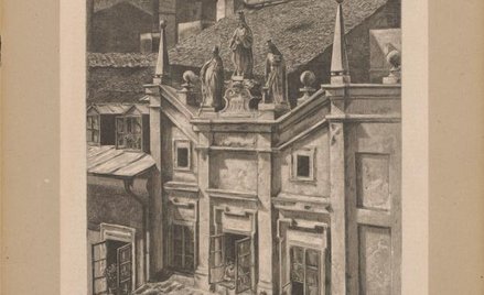 Kamienica nr 56 na Starym Miescie; rytowal Edward Nicz wg rys .A.Gierymskiego