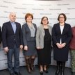 Uczestnicy debaty "Praktyka, edukacja i świadomość". Od lewej: Justyna Pożrowska, Norbert Kusiak, Ja
