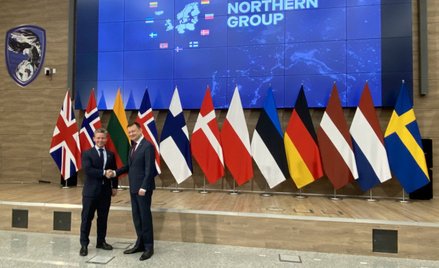 Minister obrony Szwecji Pål Jonson i Mariusz Błaszczak