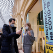 Punkt testowania na COVID-19 w Moskwie