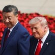 Prezydent Chin Xi Jinping i prezydent USA Donald Trump w Pekinie
