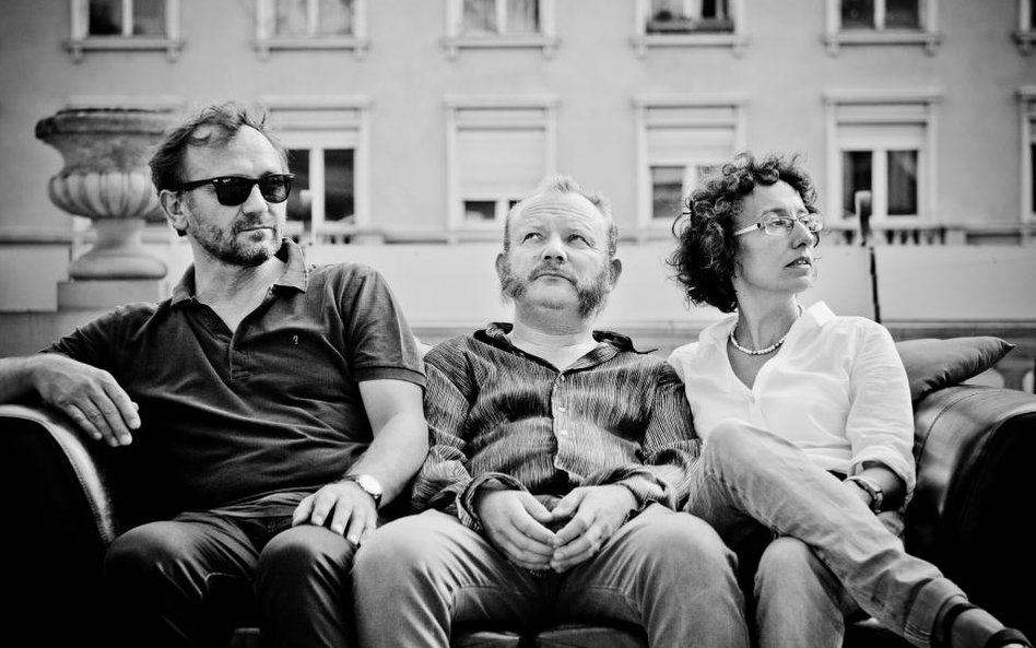 Reżyser Andrzej Chyra, kompozytor Paweł Mykietyn i autorka libretta Małgorzata Sikorska-Miszczuk