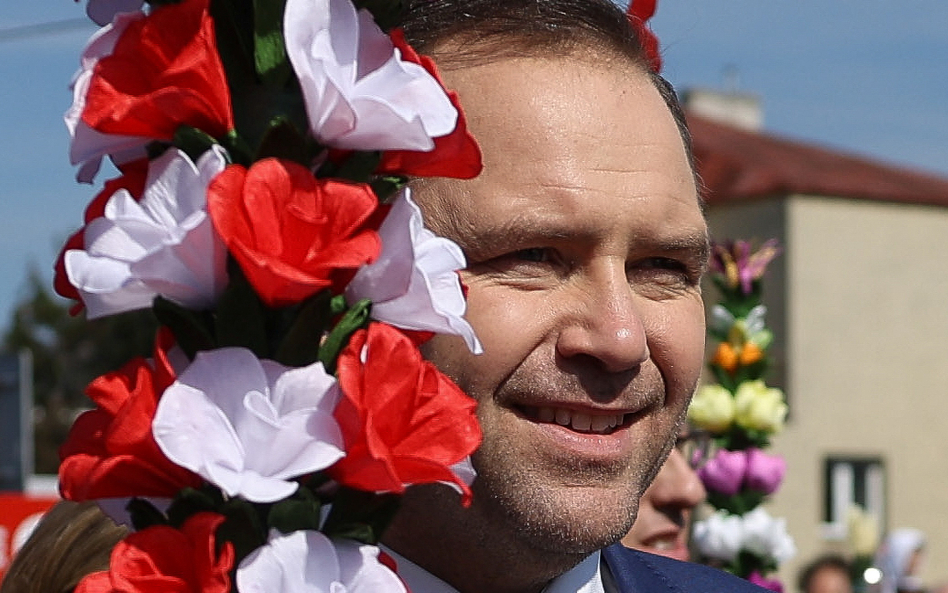 Karol Nawrocki, kandydat na prezydenta RP popierany przez PiS