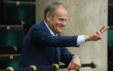 Donald Tusk pojawił się w Sejmie podczas głosowania nad powołaniem komisji weryfikacyjnej