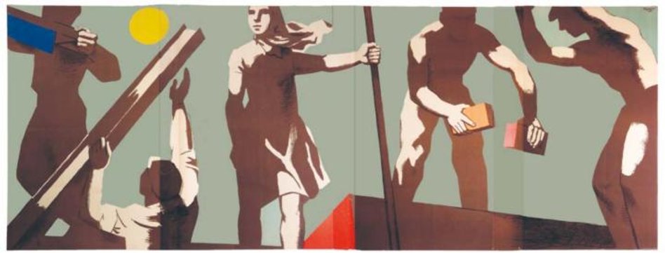 Do 121 tys. zł wylicytowano plakat z 1955 roku Wojciecha Fangora. Cena wywoławcza wynosiła 12 tys. z