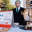 Przed ambasadą rosyjską w Berlinie figura Putina zaprasza na „Herbatkę Nowiczok”