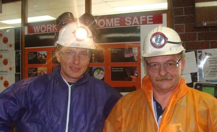 Maciej Powolny, prezes Kopex Australia (z lewej) i Marek Mika, dyrektor ds. marketingu w Kopex Group