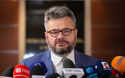 Rzecznik PK prok. Piotr Skiba na briefingu prasowym w siedzibie Prokuratury Okręgowej w Warszawie. P