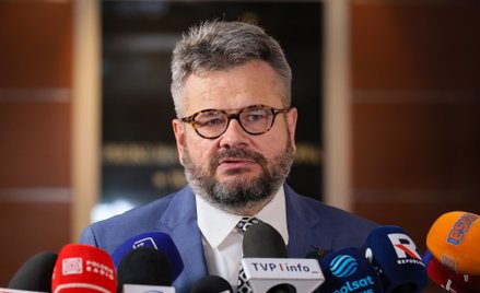 Rzecznik PK prok. Piotr Skiba na briefingu prasowym w siedzibie Prokuratury Okręgowej w Warszawie. P
