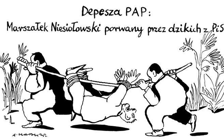 Komentarz rysunkowy. Depesza PAP