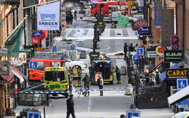 Sztokholm: Ciężarówka wjechała w ludzi. Policja zatrzymała osobę związaną z atakiem