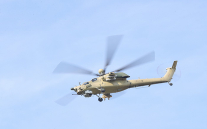 Jeden z przedseryjnych śmigłowców Mi-28NM w locie. Fot./Rostvertol.