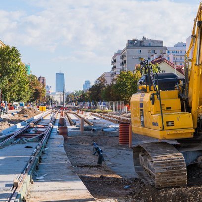 Utrudnienia są związane z budową trasy tramwajowej do Dworca Zachodniego