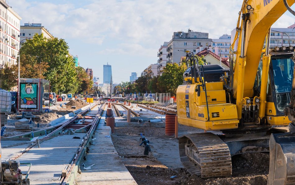 Utrudnienia są związane z budową trasy tramwajowej do Dworca Zachodniego