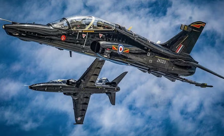 Samolot szkoleniowy brytyjskich sił powietrznych RAF BAE Hawk T2