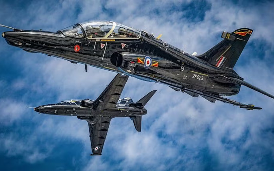 Samolot szkoleniowy brytyjskich sił powietrznych RAF BAE Hawk T2