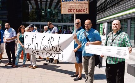 Demonstracja poszkodowanych przez GetBack, Warszawa 24.07.2018