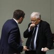 Prezes Solidarnej Polski Zbigniew Ziobro i prezes PiS Jarosław Kaczyński