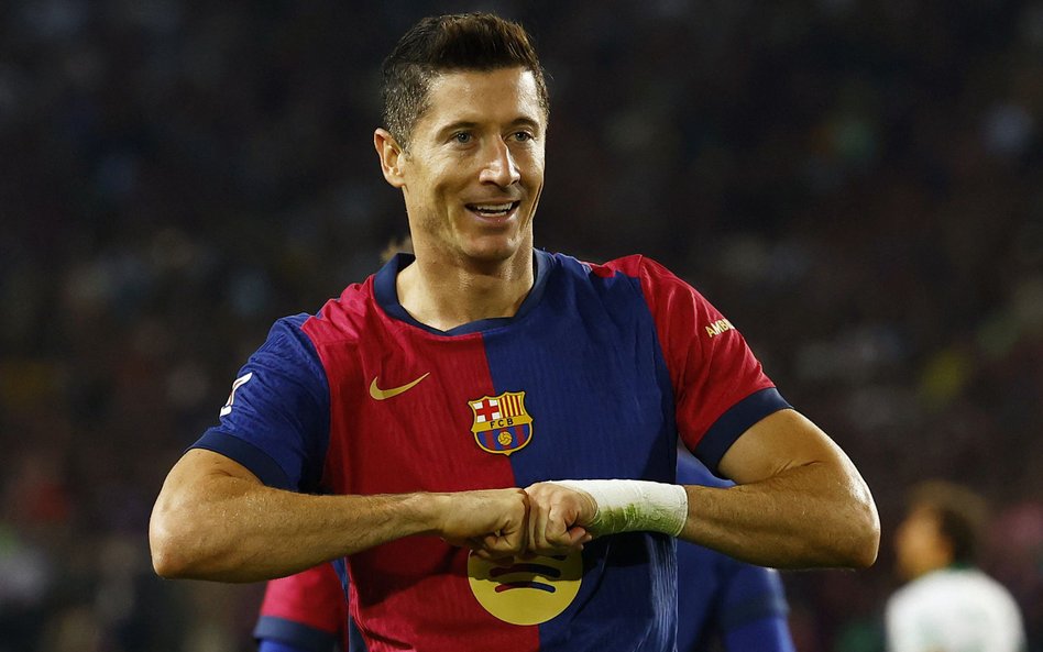 Robert Lewandowski zdobył jedynego gola w meczu FC Barcelona - Getafe