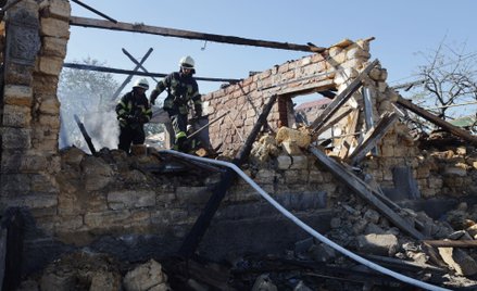 Zniszczenia w jednej z wiosek w obwodzie odeskim