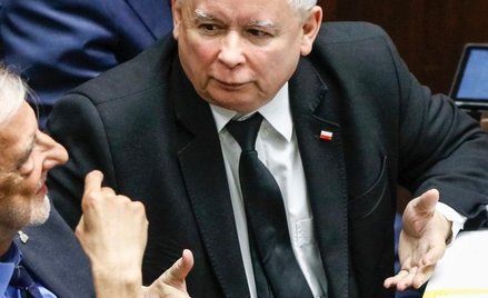 Jarosław Kaczyński (na zdjęciu z Ryszardem Terleckim) upatruje w PO absolutne zło