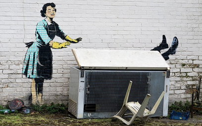 Nowy mural Banksy'ego na walentynki. To protest przeciw przemocy wobec kobiet