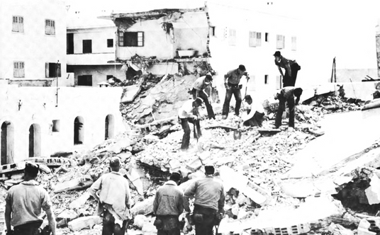 Akcja ratunkowa po trzęsieniu ziemi w Agadirze w 1960 roku