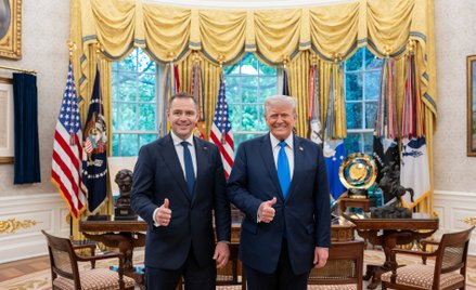 Karol Nawrocki i Donald Trump