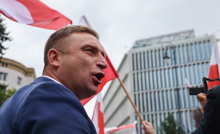 Lider Ruchu Obrony Granic Robert Bąkiewicz