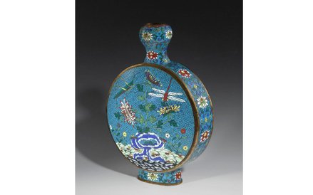 Wazon - butla księżycowa (pielgrzymia) Chiny, 2 poł. XVIII w.