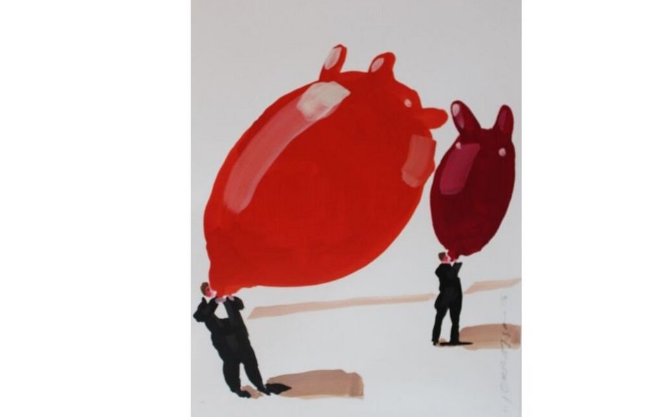 Czerwony baloni, autor: Marek Okrassa